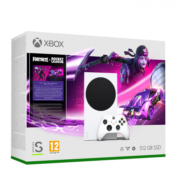 Xbox Series S + x2 Igre (Fortnite + Rocket League bundle) [NA STANJU]